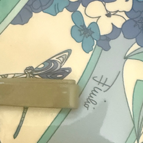 Emilio Pucci Blue and Green Floral Clutch - Picture 4 of 15